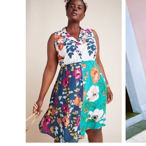 Anthropologie Dinah Collared Dress